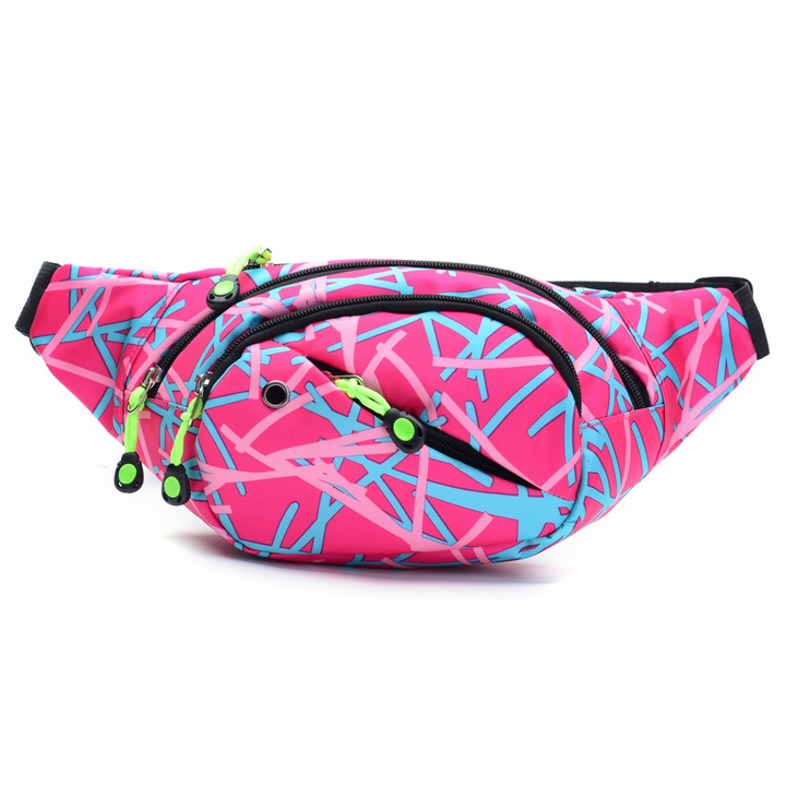 Multifunkcionális sporttáska utazáshoz, 4 rekeszes, állítható pánttal, fekete