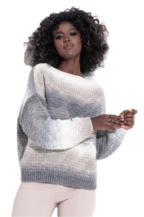 Fobya Klasszikus női pulóver Danbrawel szürke, Szürke