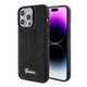 Husa de protectie Cover Guess Sequin Script Logo pentru iPhone 15 Pro Max, Negru