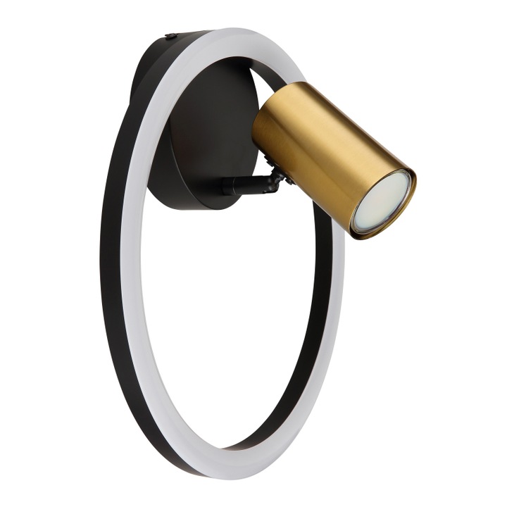 Aplica Globo Marrie, negru, alama, LED+GU10