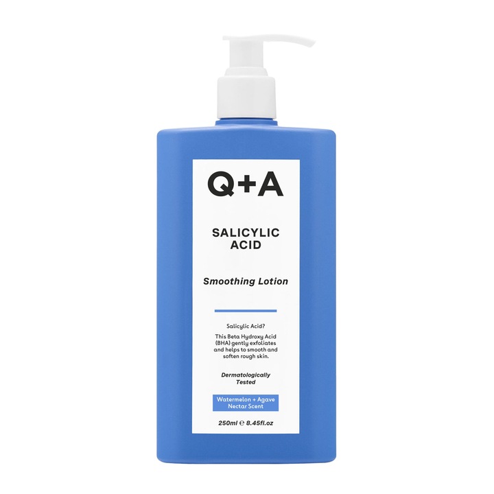 Lotiunea de corp cu acid salicilic impotriva acneei, Q+A, 250 ml