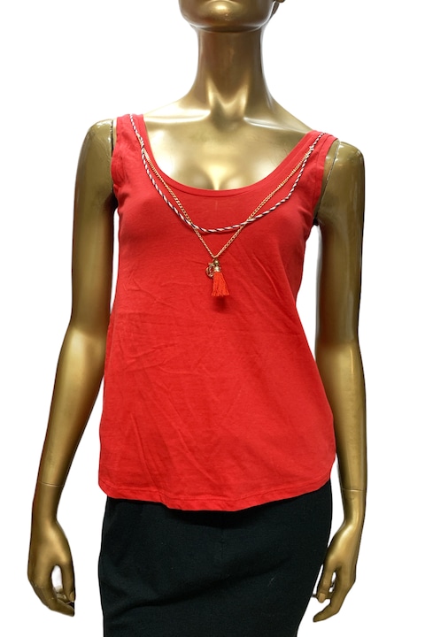 Дамски топ SPRINGFIELD 1386867-66, С декорации, Червен, Червен