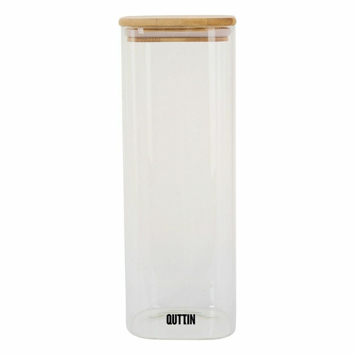 Borcan de depozitare Quttin, sticla borosilicata, Kvadratek, 2, 15 L. 10 x 27 cm