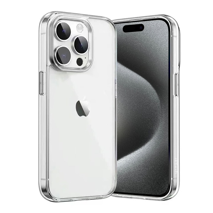 Husa telefon, Nordic, Silicon, Pentru Apple iPhone 15 Pro, Transparent