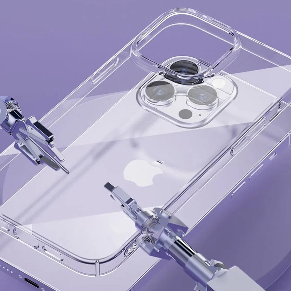 Husa telefon, Nordic, Silicon, Pentru Apple iPhone 15 Pro, Transparent