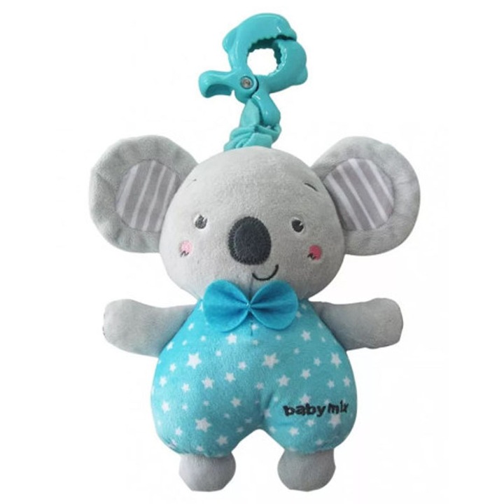 Ursulet zenés akasztós játék gyerekeknek Baby Mix 919730, Türkiz