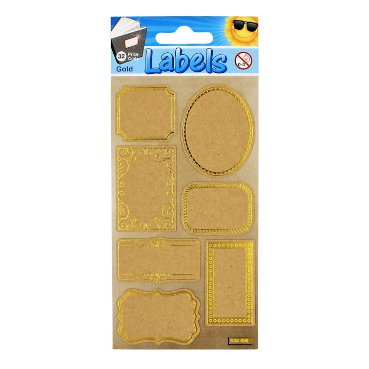 Matrica készlet Gold Labels 7 db