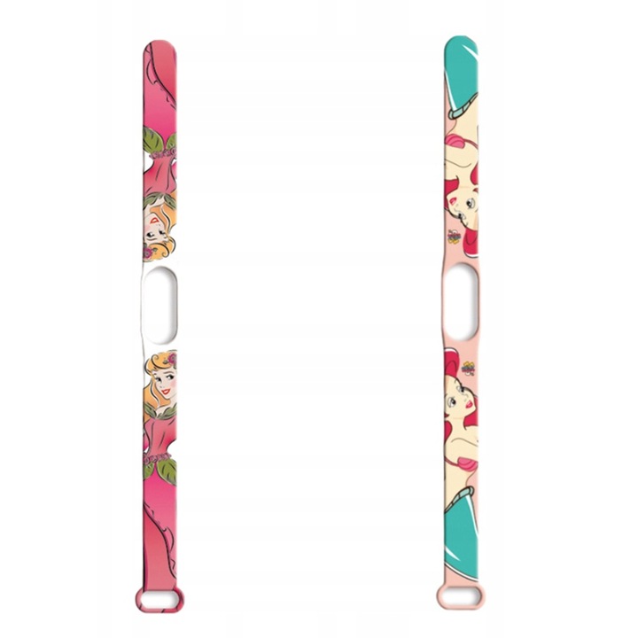 Комплект от 2 каишки за фитнес гривна, Силикон, Съвместим с Xiaomi Mi Band 5/6, Многоцветен