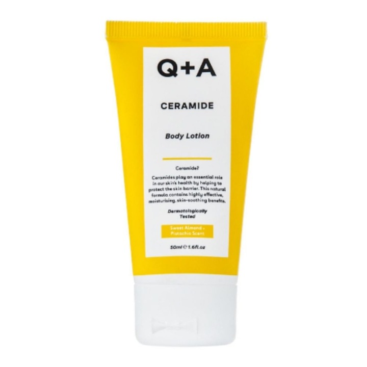 Balsam regenerant de corp cu ceramide, Q+A, 50 ml