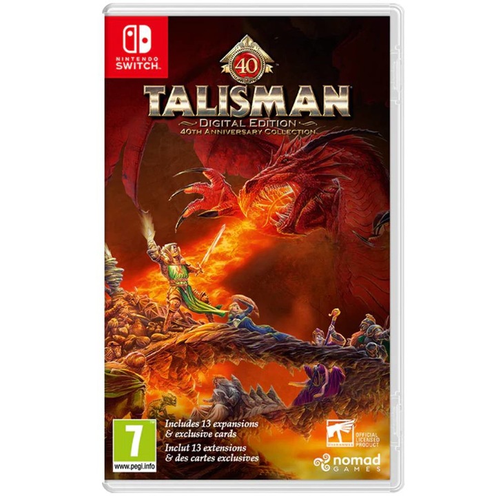 Игра NOMAD GAMES Talisman 40 Anniversary издание, за Nintendo Switch