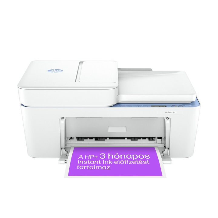 HP DeskJet 4222e All-in-One többfunkciós nyomtató, színes, nyomtatás / másolás / szkennelés, 8.5 ppm monokróm, 5.5 ppm színes, fehér