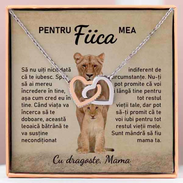 Colier cu Inimi Impletite, Pentru fiica mea - LILLIA HEARTS