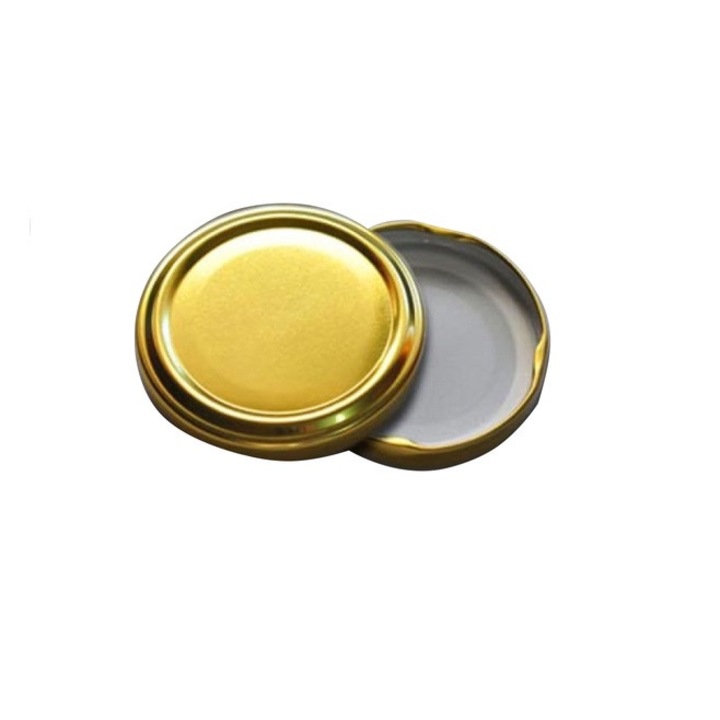 Комплект капачка за буркани, ф63, жълт, 20 бр