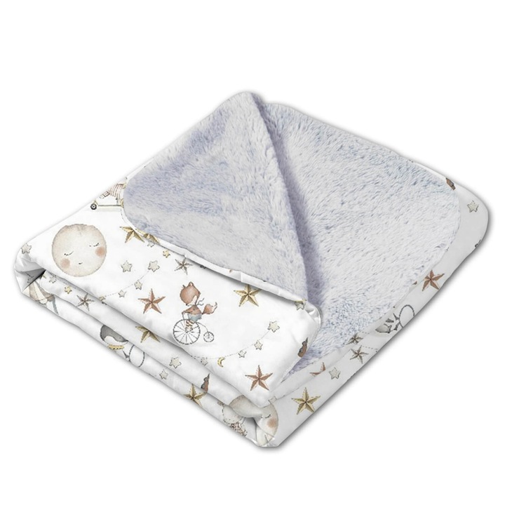 Двойно пухкаво одеяло с две лица Kidizi, 100х78 см