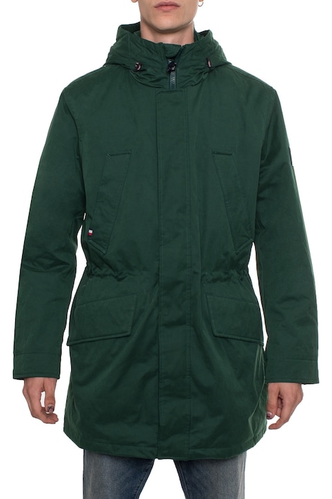 Férfi Parka dzseki, Tommy Hilfiger, vadász zöld, M INTL