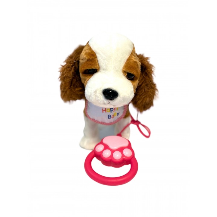 Ходещо плюшено куче, с дистанционно управление, музика, лай