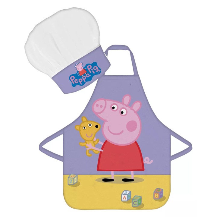 Set sort si boneta pentru copii, multicolor, ABC, Peppa Pig