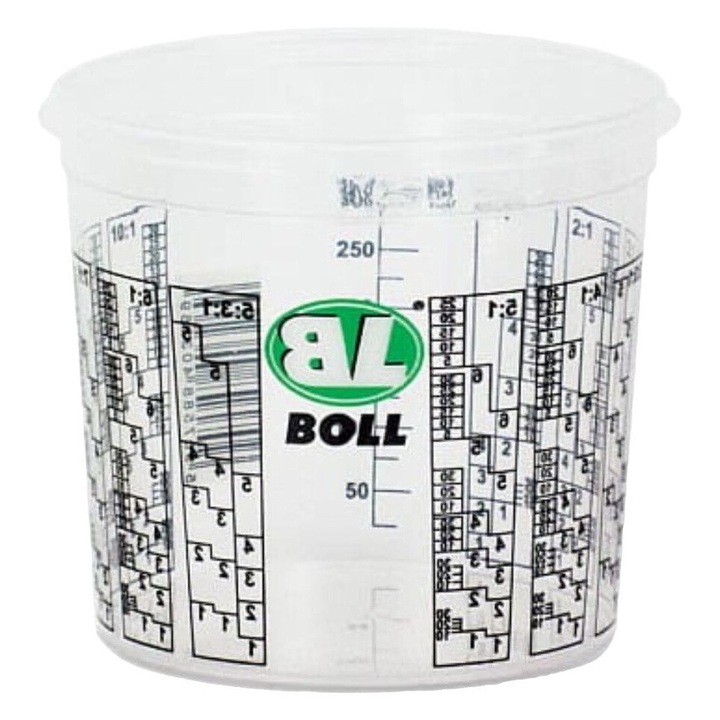 10 db-os beosztású tartálykészlet a gyanta nyomtatás utáni kiöntéséhez és szűréséhez, BOLL, 400 ml, átlátszó