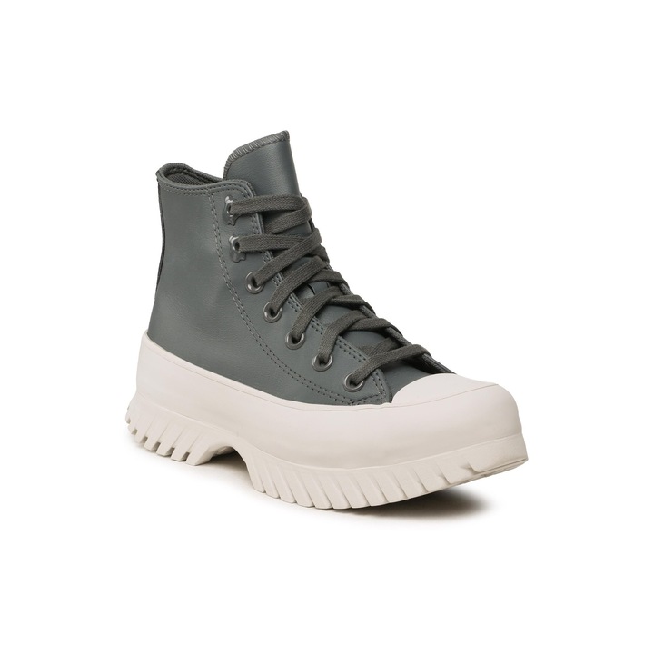 Tenisi fete, Converse, 302719150, Piele ecologica, Gri, Gri