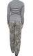 Pijama dama bumbac, pi2242, Camuflaj