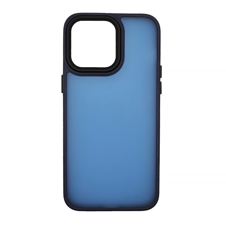 Samsung Galaxy A13 5g / A13 4g / A04s védőtok, szilikon TPU, rendkívül biztonságos kameravédelem, divatos füstölt dizájn, kék