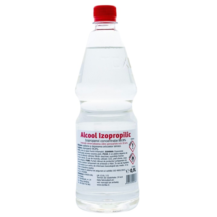Alcool Izopropilic, IPA, concentratie 99.99%, 900 ml