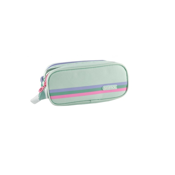 Többszínű tolltartó 3 cipzárral, PA293-41