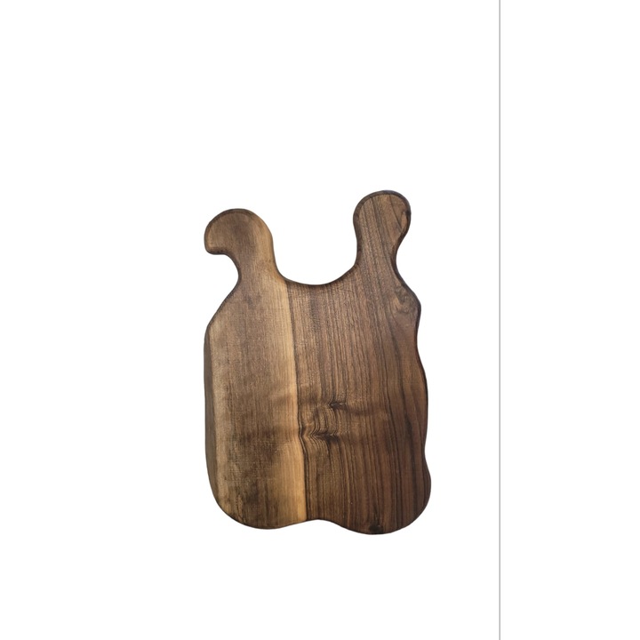 Tocator asimetric, natur, lemn, 24x36x3.5