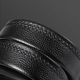 Комплект колан и портфейл, BOMSTOM, естествена кожа, черен, с RFID защита