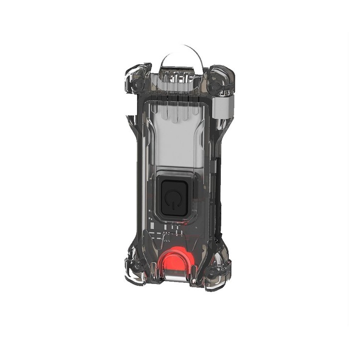 Комплект фенер Armytek ZWRE, 3 в 1, Мултифункционален, Зареждащ се, Устойчивост на вода/удари, Стоманени закачалки, Метална халка за ключ/колан, Магнитен държач, Лента за глава, Бяла/Червена светлина, 120/30 lm, 5 режима, 12 м/6 м, 59x25x9 мм, 12 гр, Сив