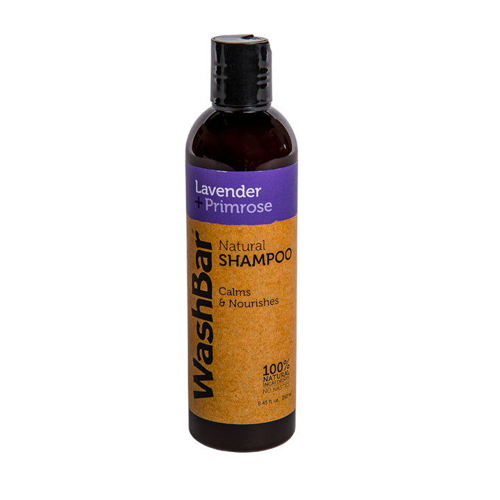 Sampon natural pentru caini, pisici si alte animale, WashBar, cu ulei esential de lavanda si primula, 250 ml