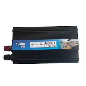 Invertor auto 1000W, DC 12V la AC 220V, unda sinusoidala modificata, 50Hz, 1 port USB, culoare negru