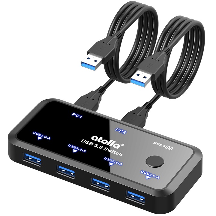Hub Usb 3.0 Alimentado, Hub Atolla Usb Com 4 Portas Usb 3.0 De Dados E 1 Porta De Carregamento Intelige Mp922814208