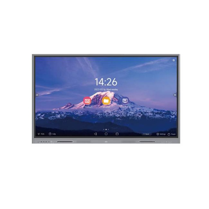 Display interactiv Uniview 65 inch, 4K, Android 13, 4GB DDR4, 32GB memorie, 20 puncte touch, suport perete inclus