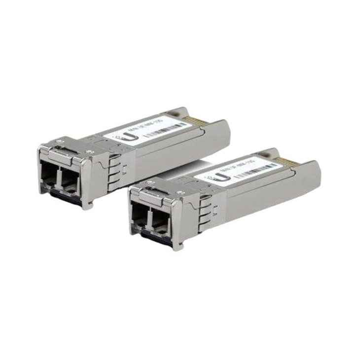 Комплект от 2 оптични модула SFP+, Ubiquiti, UACC-OM-MM-1G-D-2, сребрист
