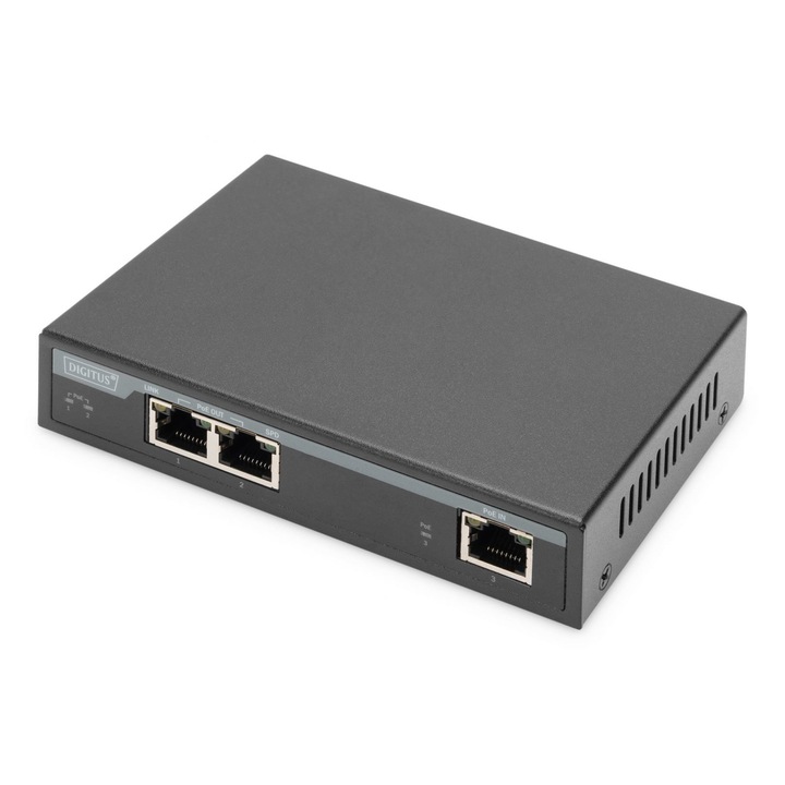 Digitus DN-95127-1 2 Port Gigabit 4PPoE Extender, 212531, Dispozitive de retea