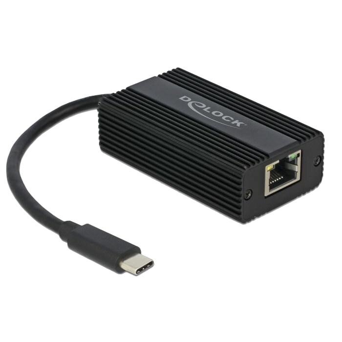 Adaptor USB tip C tata la 2.5 gigabit lan, Delock, Negru 