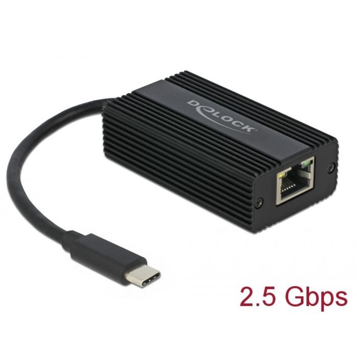 DeLock Adapter USB Type-C Apa to 2.5 Gigabit LAN, Speciális átalakító