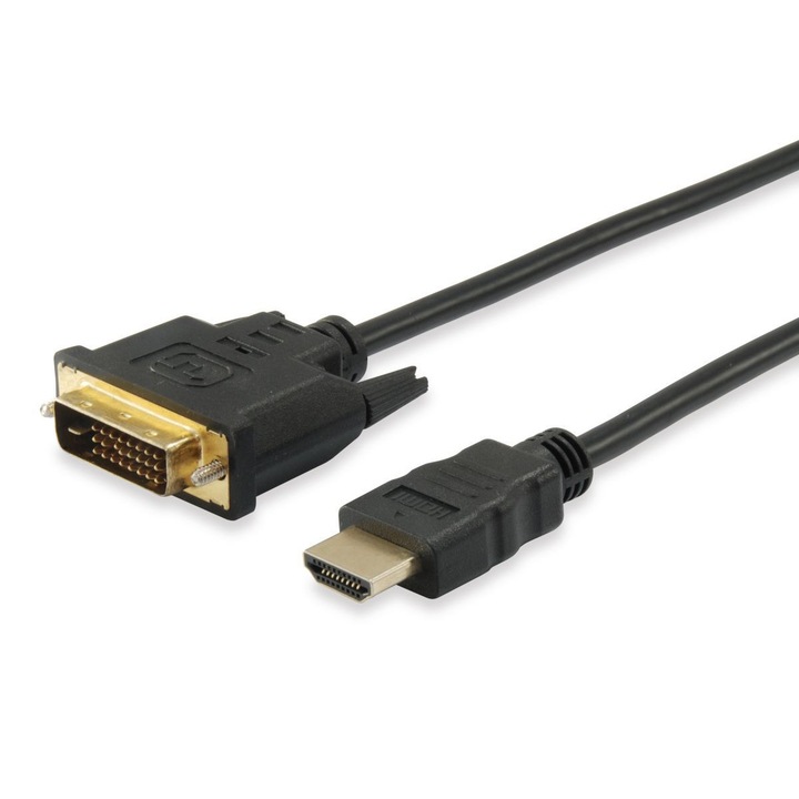 Cablu HDMI la DVI-D(Single LINK), EQUIP, 10m, Negru