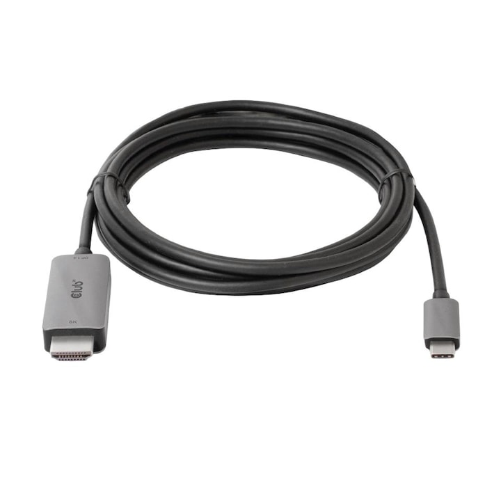 Кабел USB type C към HDMI, CLUB3D, 3m, черен