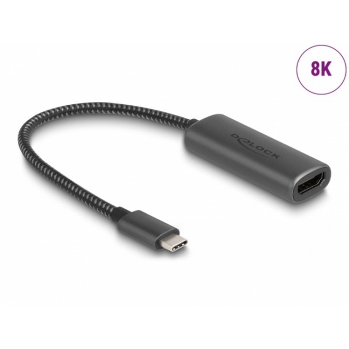 Adapter DeLock 64229, USB-C - HDMI (DP Alt mód), 8K, HDR