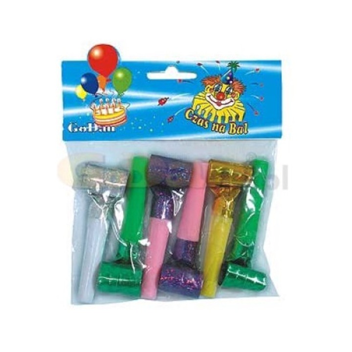 Set 6 suflatori pentru petrecere, Multicolor