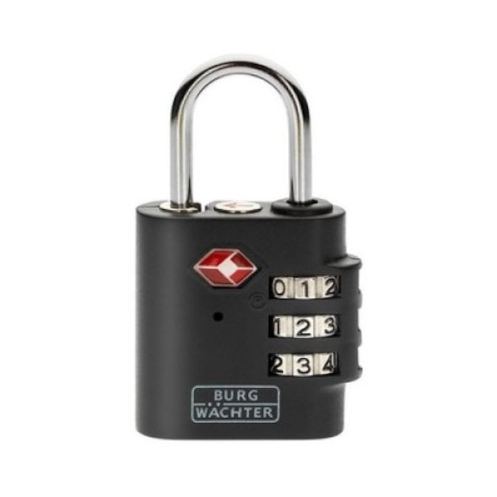 Lacat cu cod, Burg, Negru