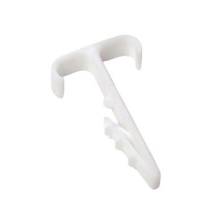 Set 100 cleme fixare pentru cabluri, Trytyt, Alb