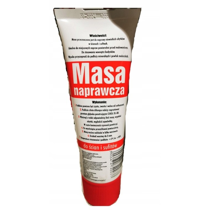 Ремонтна шпакловка, Cekol, 375 g, Червен/Бял