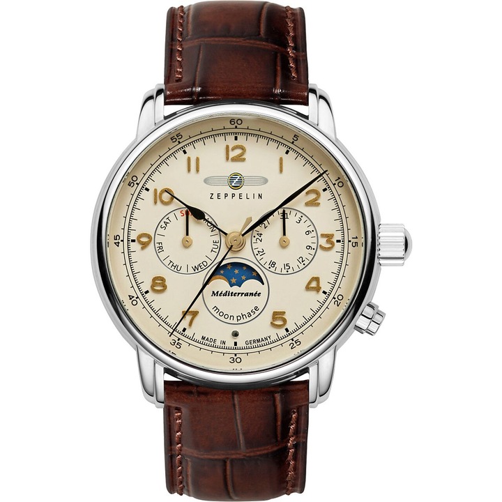 Ceas Barbati Zeppelin 9636-5 (Ø 40 mm)