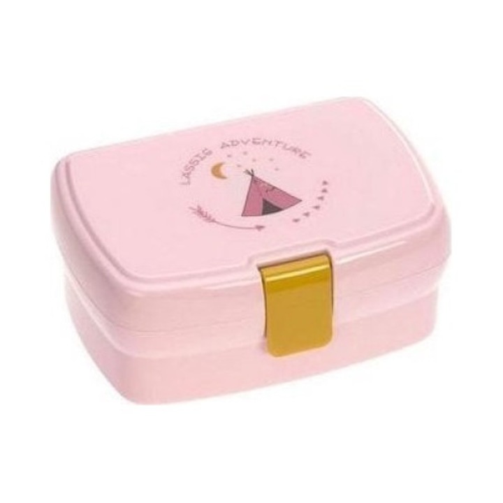 Caserola pentru mancare, Lassig, Plastic, Roz