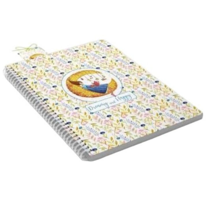 Caiet cu semn de carte, Cozywood, B5, 80file, Multicolor