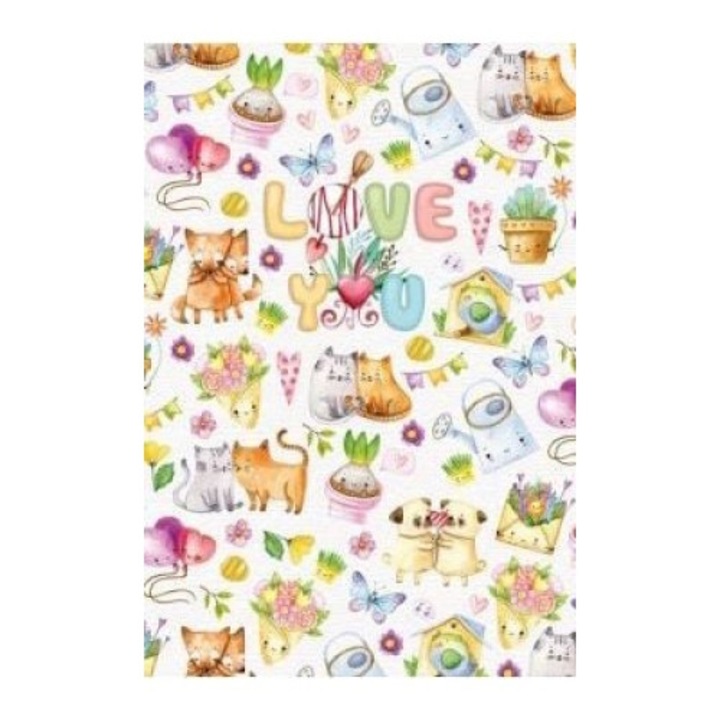 Caiet decorativ proaspat 143x210/96K Animale