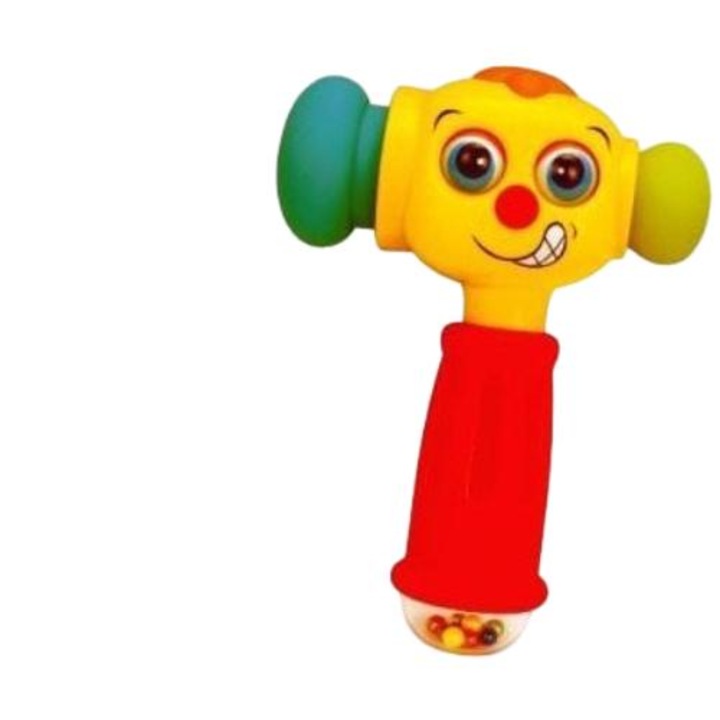 Zenés kalapács gyerekeknek, Ciuciubabka, Fények, 2 x AAA, 1+, Többszínű